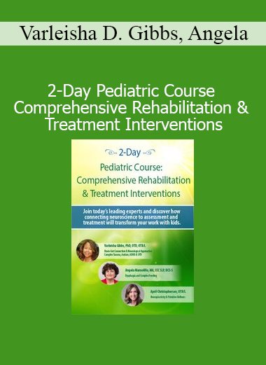 Dr. Varleisha D. Gibbs, Angela Mansolillo, and April Christopherson presenting pediatric rehab and treatment interventions