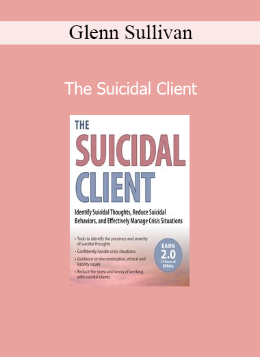 Glenn Sullivan presenting The Suicidal Client training for mental health professionals