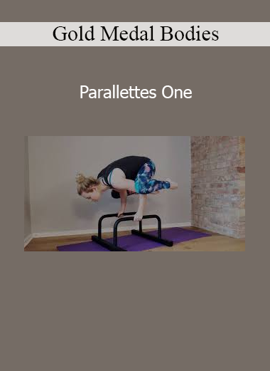 Athlete practicing foundational strength and balance exercises on parallettes from the Gold Medal Bodies Parallettes One course