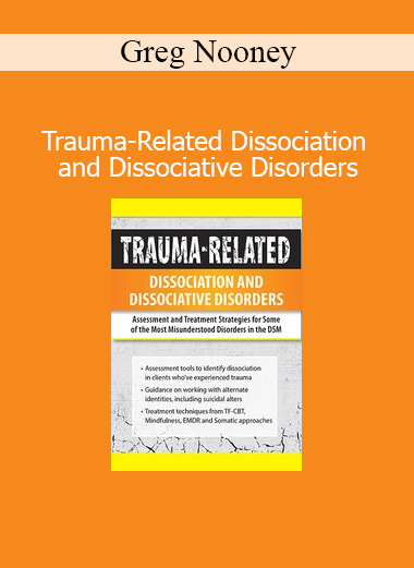 Greg Nooney presenting trauma‑related dissociation and dissociative disorders training for mental health professionals