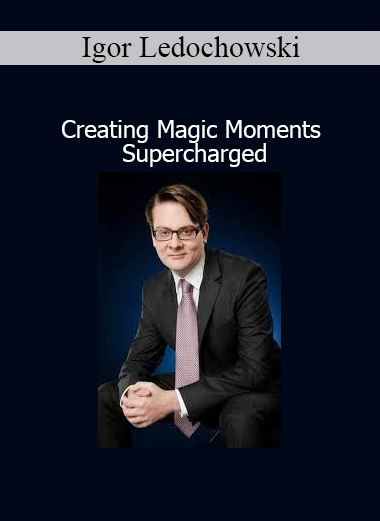Igor Ledochowski teaching how to create transformational magic moments using conversational hypnosis