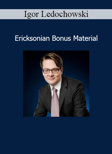 Igor Ledochowski teaching Ericksonian Bonus Material on advanced conversational hypnosis and indirect influence techniques
