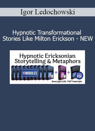 Igor Ledochowski teaching how to craft hypnotic transformational stories inspired by Milton Erickson