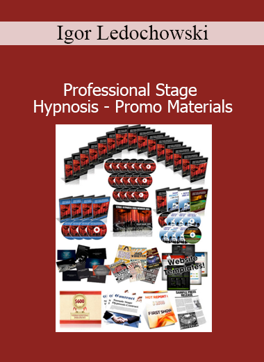 Igor Ledochowski providing professional promotional materials for stage hypnotists