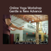 J. Brown teaching gentle yoga practices in his online workshop focused on mindful movement and breath