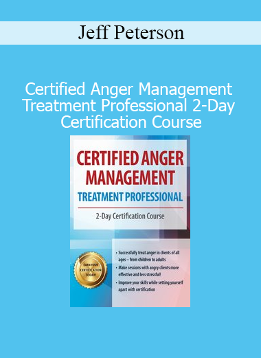 Jeff Peterson teaching practical techniques for anger management in a 2-day professional certification course