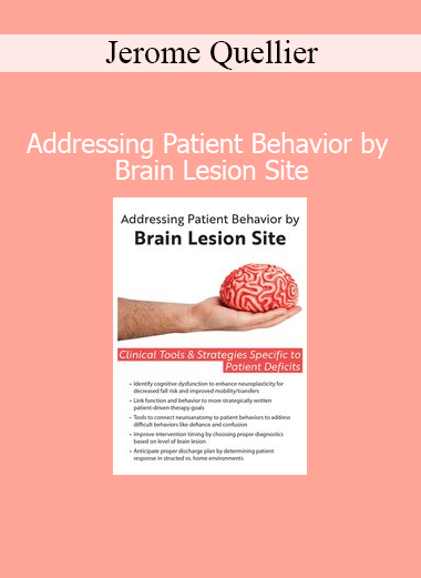 Jerome Quellier course on patient behavior and brain lesion site neurological rehab