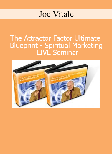Joe Vitale presenting The Attractor Factor Ultimate Blueprint at the Spiritual Marketing LIVE Seminar for abundance and manifestation success