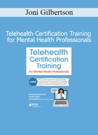 Joni Gilbertson providing telehealth certification training for mental health professionals in a virtual session