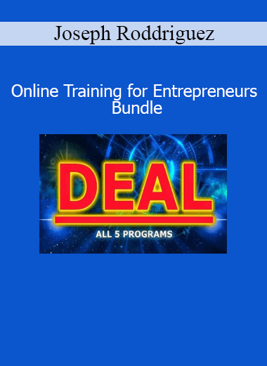 Joseph Roddriguez presenting the Online Training for Entrepreneurs Bundle to help business owners scale and succeed