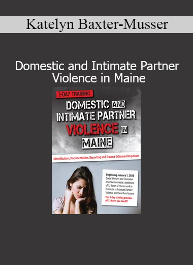 Katelyn Baxter-Musser presenting clinical approaches to addressing domestic and intimate partner violence in Maine
