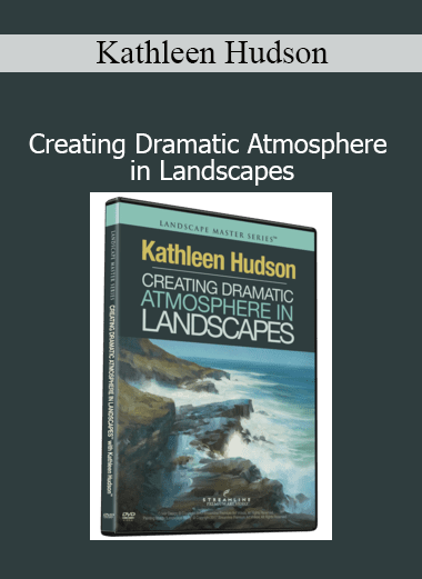 Kathleen Hudson demonstrating techniques for creating dramatic atmosphere in landscape painting