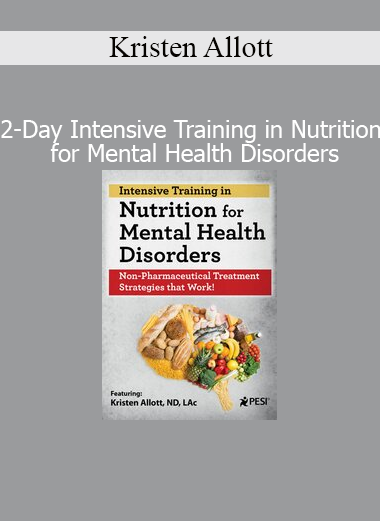 Kristen Allott delivering a 2-day intensive training on nutrition strategies for mental health support