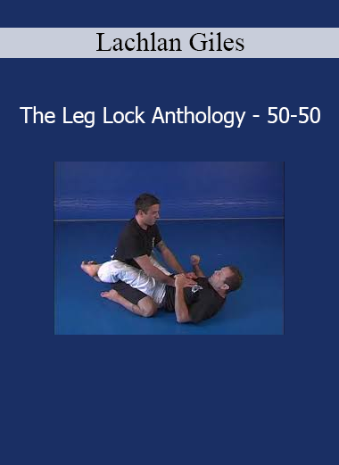 Lachlan Giles demonstrating leg lock techniques from the 50/50 position in his submission grappling course