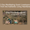 Mandy presenting the 3 Day Manifesting Event livestream from the Authentic Living Heartland to guide participants in conscious creation