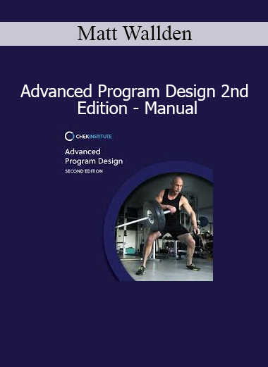 Matt Wallden presenting Advanced Program Design 2nd Edition Manual on integrated training strategies and personalized program development