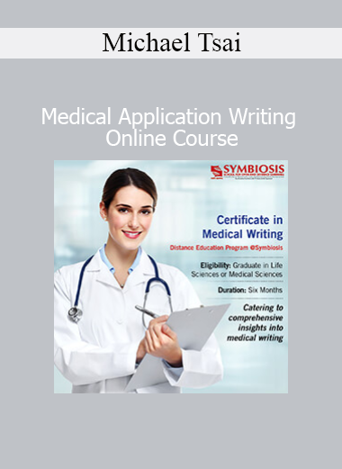 Michael Tsai presenting the Medical Application Writing Online Course for aspiring medical students and healthcare professionals