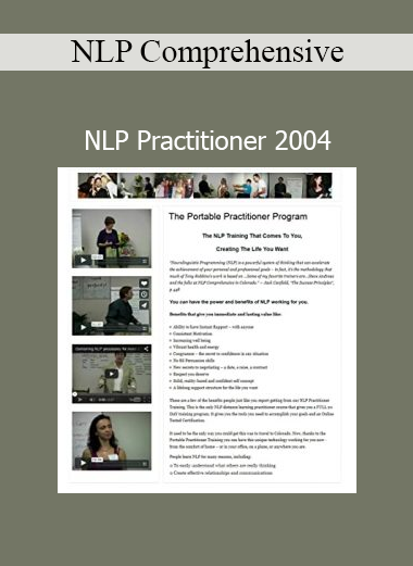 NLP Comprehensive presenting the NLP Practitioner 2004 training for foundational neuro-linguistic programming skills