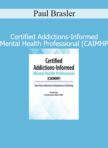 Paul Brasler presenting addictions-informed mental health strategies during CAIMHP certification training