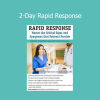 Rachel Cartwright-Vanzant presenting clinical strategies for effective rapid response in critical care during a 2-day training