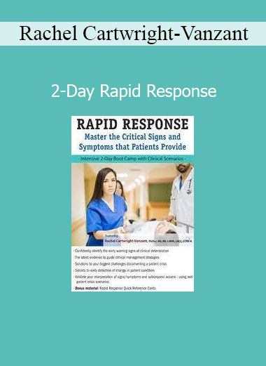 Rachel Cartwright-Vanzant presenting clinical strategies for effective rapid response in critical care during a 2-day training