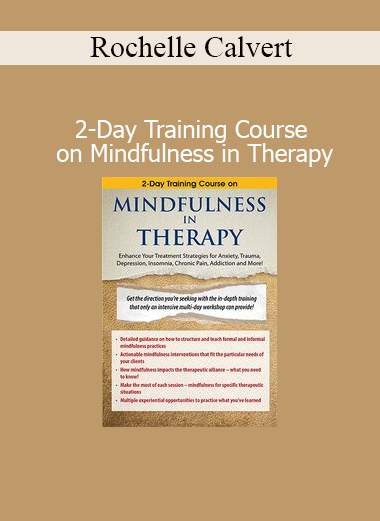 Rochelle Calvert guiding clinicians in applying mindfulness techniques during a 2-day therapy training course