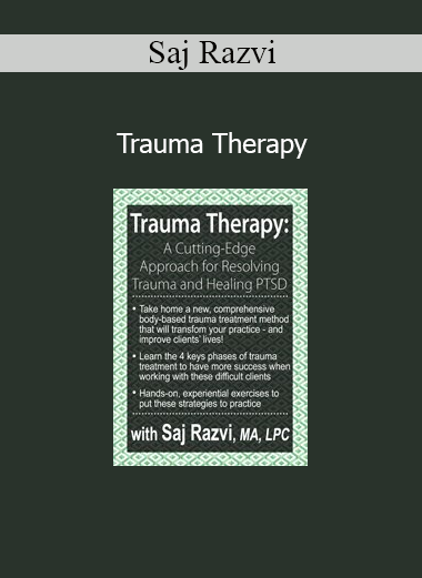 Saj Razvi presenting Trauma Therapy training for clinicians and mental health professionals