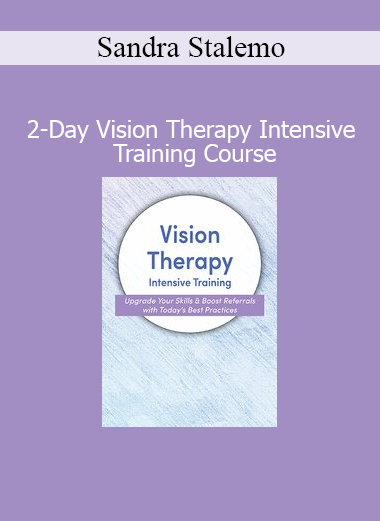 Sandra Stalemo leading a 2-day intensive training on vision therapy techniques for clinical application
