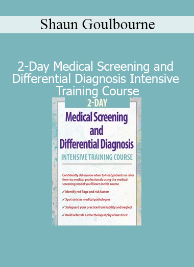 Shaun Goulbourne teaching clinicians how to conduct effective medical screenings and differential diagnoses during a 2-day intensive course