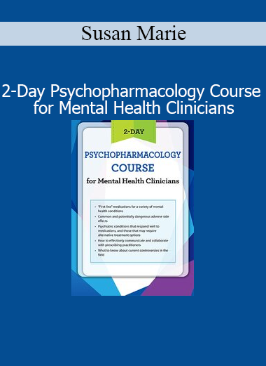 Susan Marie presenting psychopharmacology concepts tailored for mental health clinicians during a 2-day training