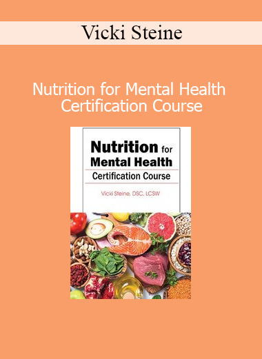 Vicki Steine teaching the connection between nutrition and mental well-being in her certification course