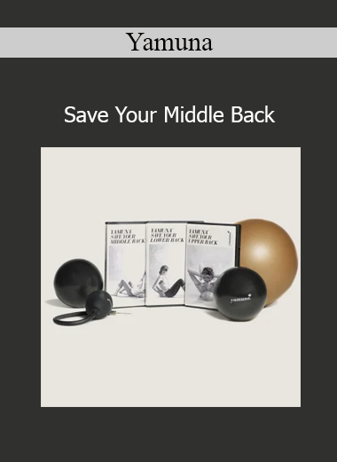 Yamuna presenting Save Your Middle Back course on spinal alignment, posture correction, and back pain relief