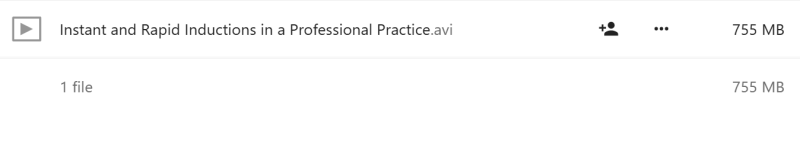 Gerald Kein - Instant and Rapid Inductions in a Professional Practice