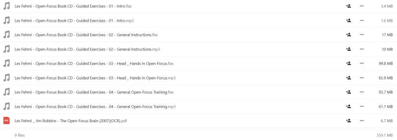 Les Fehmi - Open-Focus - Level 1-3(2016)