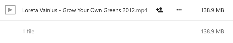 Loreta Vainius - Grow Your Own Greens
