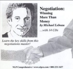 Michael Lebeau - Negotiation winning more than money