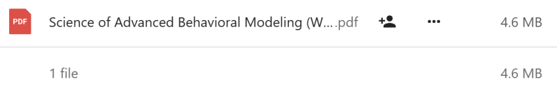Wyatt Woodsmall - Science of Advanced Behavioral Modeling