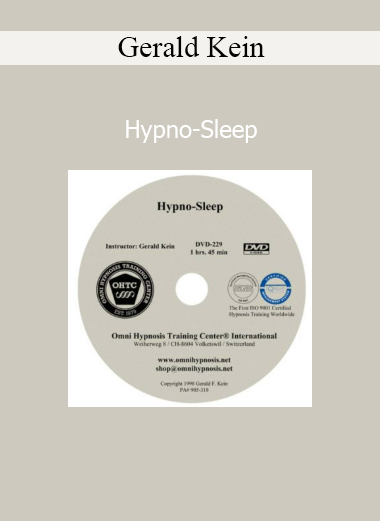 Gerald Kein Hypno-Sleep course for subconscious learning and deep hypnotic programming during sleep