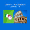 Kieran Ball 3 Minute Italian Course 1 to 8 Udemy – Learn to speak Italian fast and easy