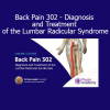 Mark Laslett Back Pain 302 Diagnosis and Treatment of the Lumbar Radicular Syndrome online course
