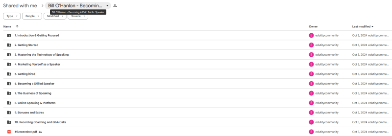 Bill O’Hanlon - Becoming A Paid Public Speaker