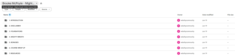 Brooke McPoyle - Mighty Breath Online Course 2025