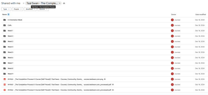 Teal Swan - The Completion Process
