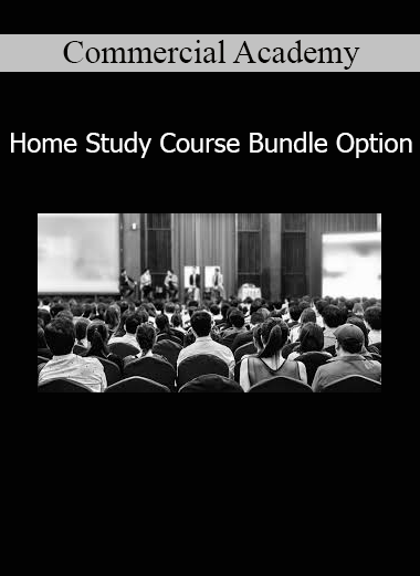Commercial Academy Home Study Course Bundle Option real estate investing training