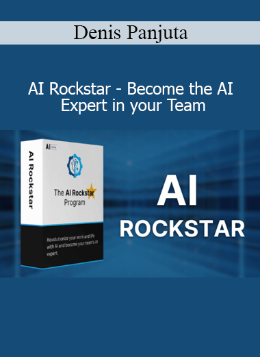 Denis Panjuta teaching AI Rockstar course on becoming the AI expert in your team