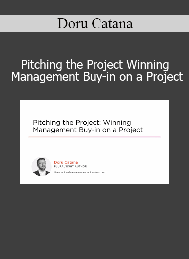 Doru Catana teaching strategies for pitching projects and gaining management buy-in effectively