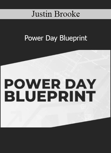 Justin Brooke teaching the Power Day Blueprint productivity and marketing execution system