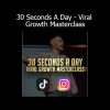 Max Tornow teaching the 30 Seconds A Day Viral Growth Masterclass on rapid social media growth and short-form content strategies