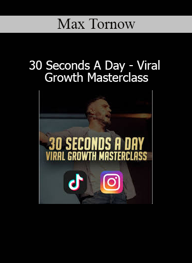 Max Tornow teaching the 30 Seconds A Day Viral Growth Masterclass on rapid social media growth and short-form content strategies