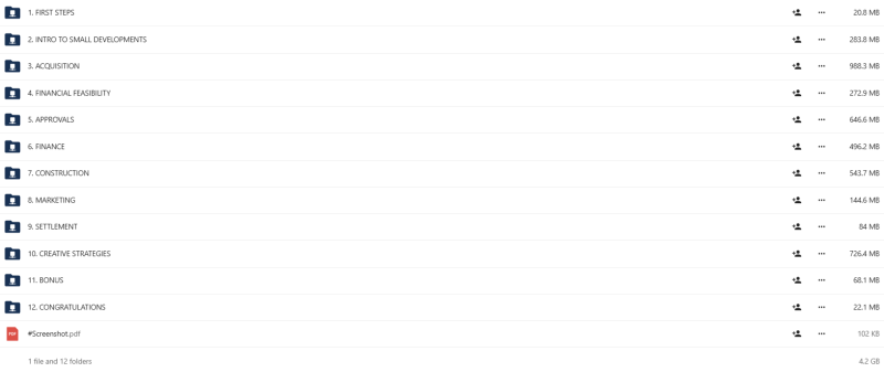 Bob Andersen - Small Developments For Profit Course